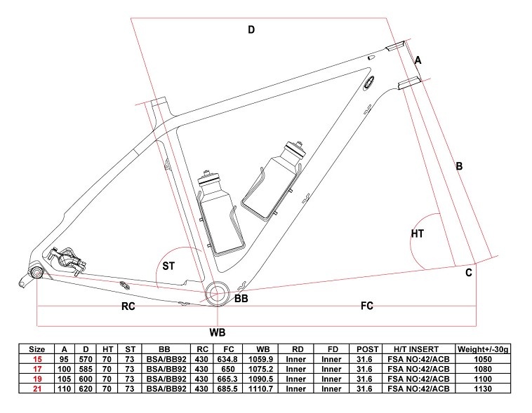 650B handtail MTB frame-Venture, rear types are both 135*10mm QR and 142*12mm Thru-Axle