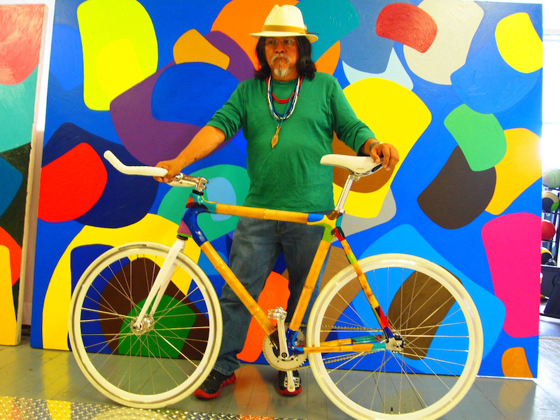 2012 Lawrence Paul Yuxweluptun Bamboo bicycle frame For Sale