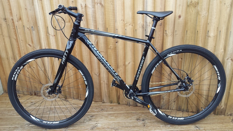 Altijd Blauw links 2014 Cannondale fatty 29er sl3 single speed stealth black For Sale