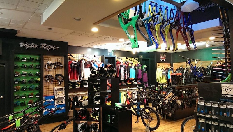 The downhill section of the new store.
