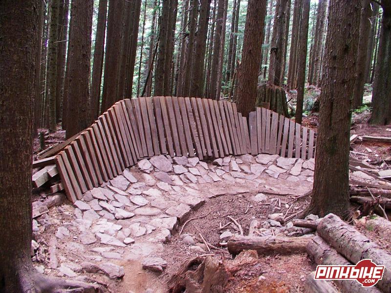 Wall ride on Mount Seymore