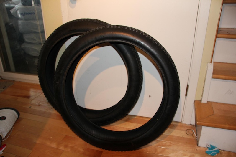 Pair of WD Snow Fat Sand Bike tires 26 x 4.0 For Sale