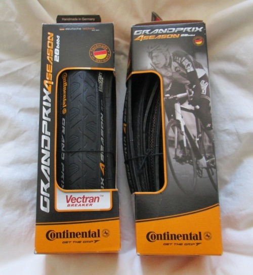 2 Continental Grand Prix 4000S Road Bike Tyres For Sale