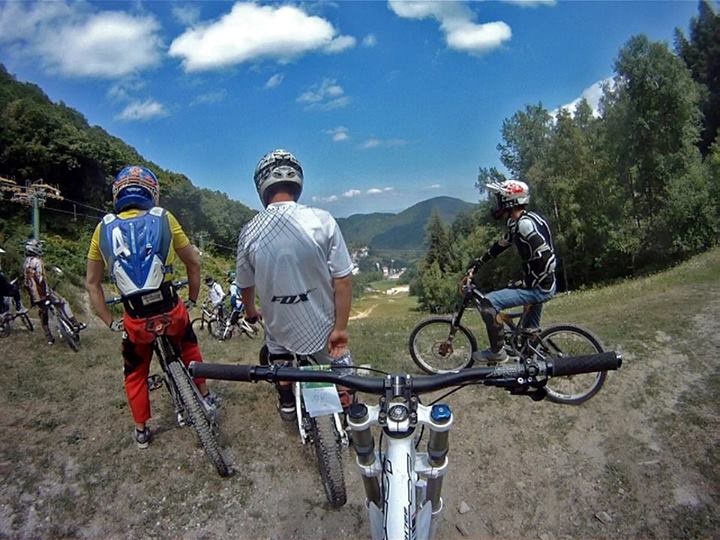 Me and my friends in frabosa soprana! let's ride!