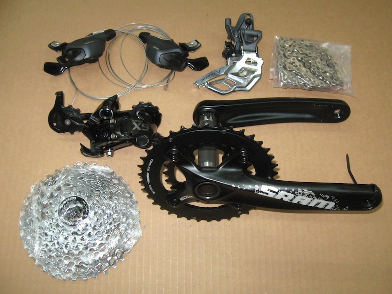 2014 SRAM 2x10 drivetrain build kit, X9 / X7 For Sale