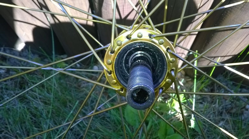 2013 gold and chrome custom wheel set