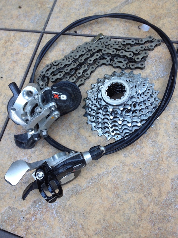 0 X0 9 speed drivetrain with DH cassette