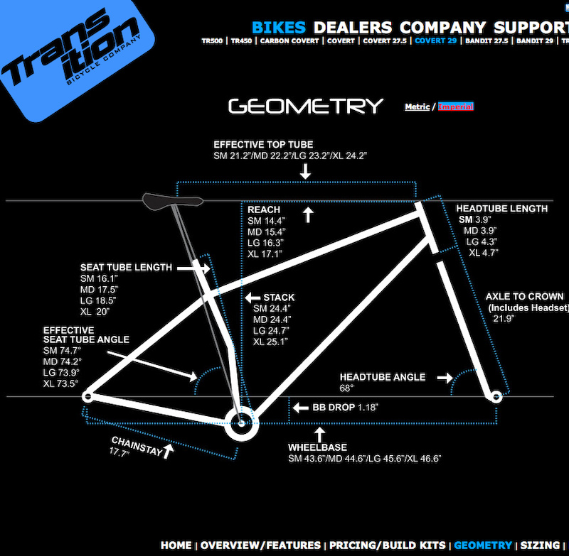 2013 Transition Covert 29 Size XL Frame 29er Complete Bike