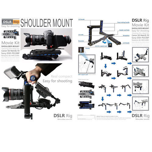 2015 DSLR Rig Movie Kit RL-01 Shoulder Rig Mount Support Pad for