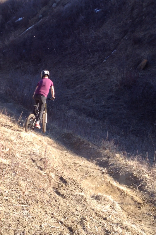 First time hitting a section of trail we built. goon