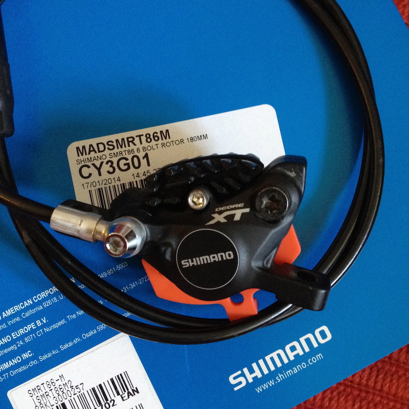 2013 SHIMANO XT M785 brake-set inc 180+160 ice-tech Rotors