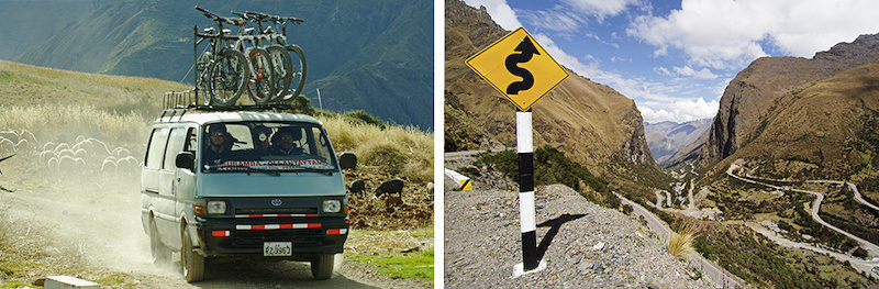 All of the taxis in the Ollaytatambo and surrounding area were equipped with bike racks like this one. Pretty awesome how big the riding scene is down in Peru.