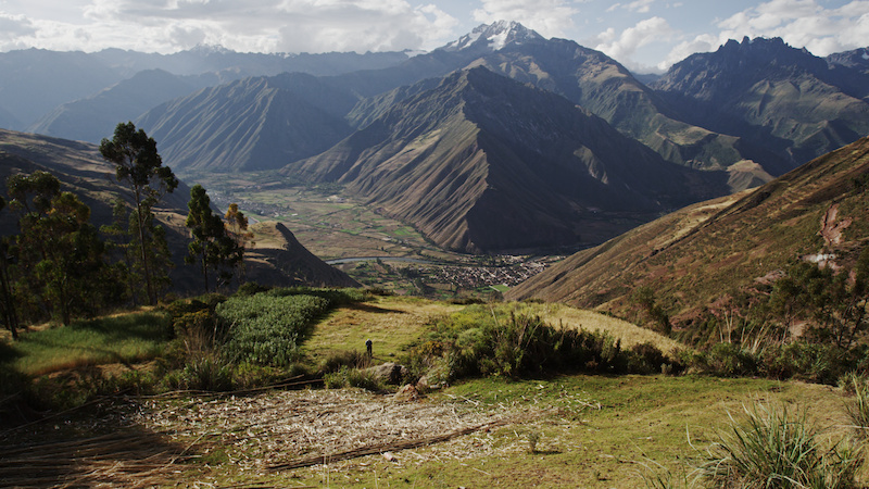 As we descended around a corner on the road from Cusco to Machu Picchu this was our first glimpse of the Sacred Valley. Amazing view