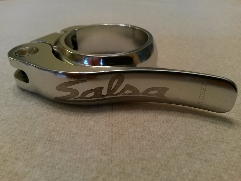 2012 Salsa Flip-Lock QR-seatpost collar (silver, 34.9mm/35.0mm)