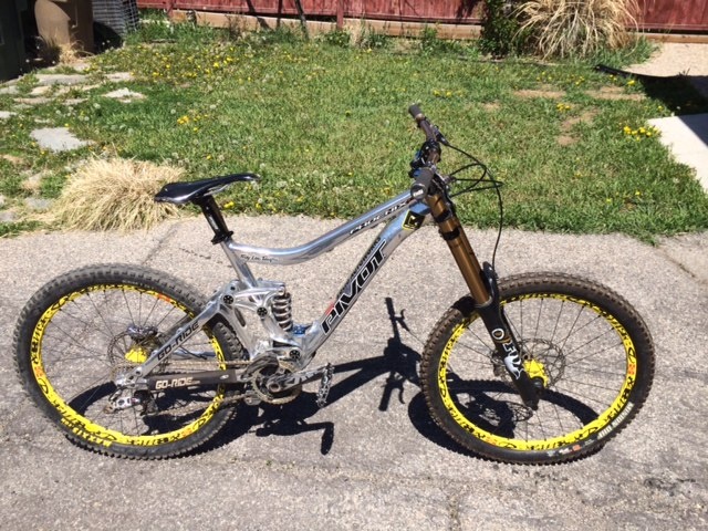 Selling my Pivot Phoenix complete. Going to try and sell it locally first. $2800 with out Ti-spring or pedals. It has a different seat on it now too because the one in the picture was broken.
