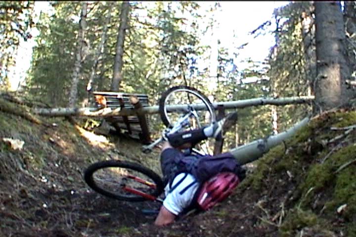 This is me landing the 7 footer on my face.  I would of made it (honest!) but my handle bar snapped.  There is a nice video of this one!