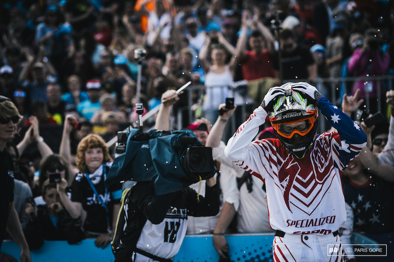 Troy Brosnan holds his head in sheer disbelief after finally achieving the young gun s first World Cup win.