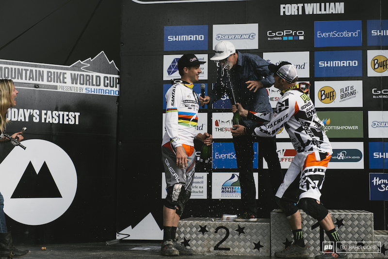 All winners here Rob Warner Peaty and Minnaar were all honored for their years of dedication to the sport here in Fort William.