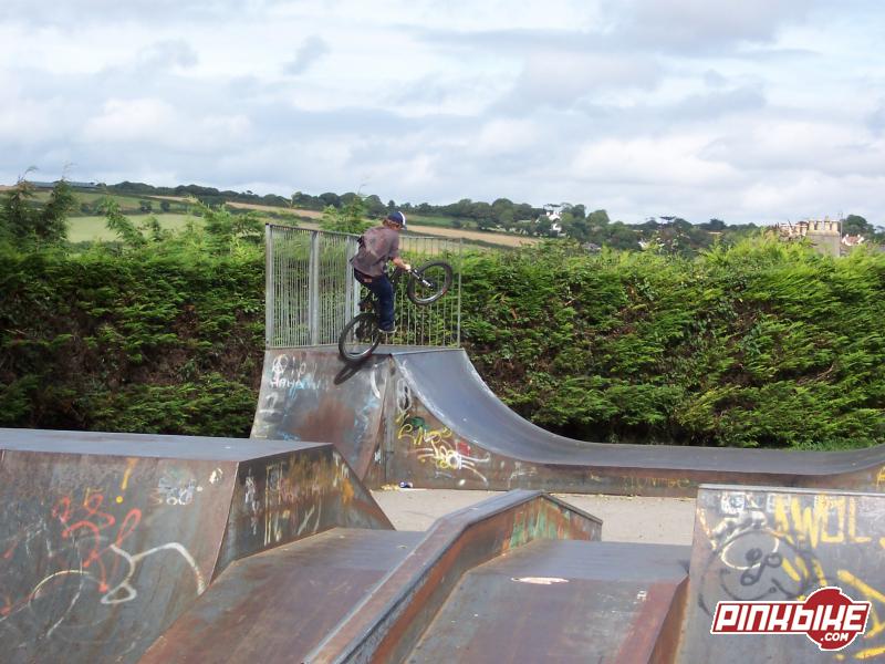 Ben at Falmouth Skatepark in Cornwall, United Kingdom photo by