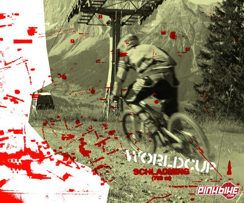 My hombre Ludvig Roost playing with the photo shop. The red blach is a abstract of the map of schladming.