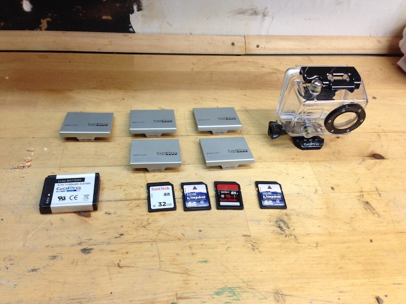 0 Gopro HD2 parts: sims, housing, battery covers