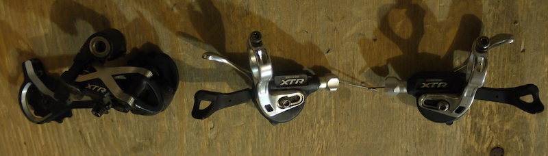 0 XTR M970 9 speed shifters and rear derailleur