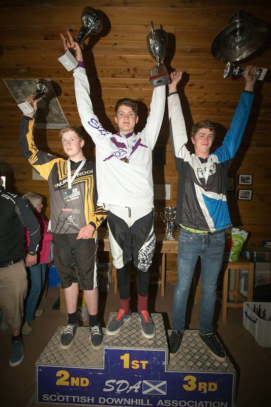 youth podium at scottish champs
