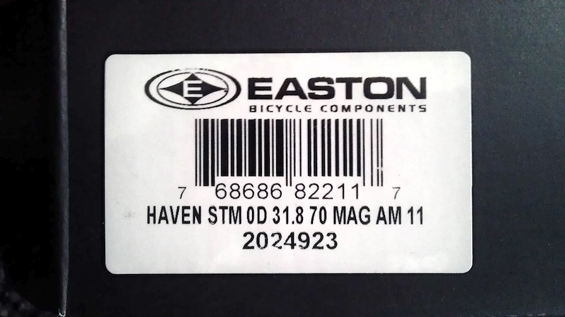 0 Easton Haven AM 70mm stem