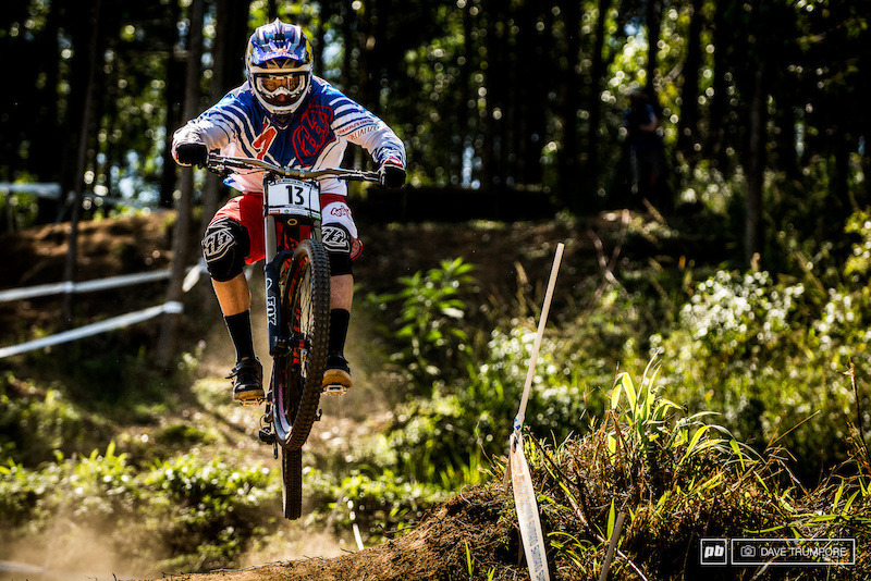 South Africa welcomed Aaron Gwin back to the top of the box.
