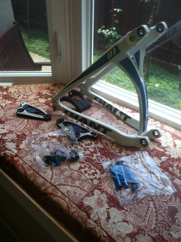 2011 Giant Glory 01 rear triangle and rocker link and hardware