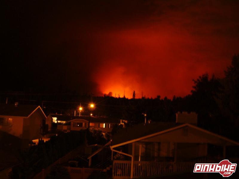 THis is from my friends house that he took of the fires here in kelowna were gillard and crawford are going up