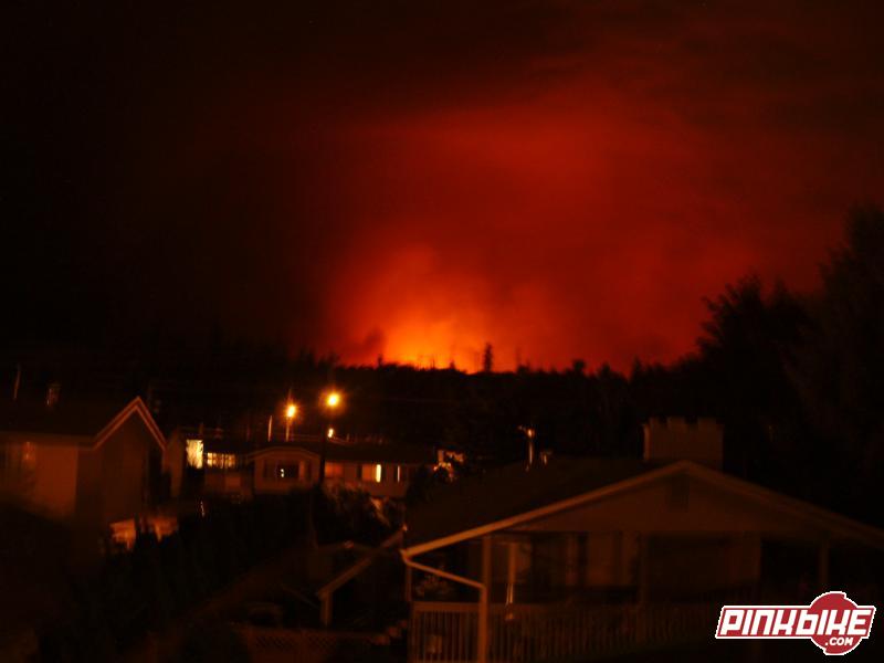 THis is from my friends house that he took of the fires here in kelowna were gillard and crawford are going up