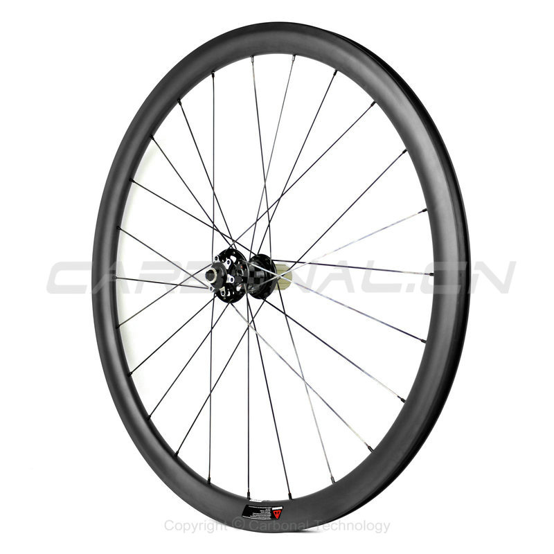 --------Wheelset--------
Weight: 1490g (3.28 lbs) / pair (w/o QR) 
Lacing: Radial F-2x.N.D to 2x D.R 
Max PSI: 120 psi 
Max Rider Weight: 105kgs ( 225 pounds) 
Brake Type: 6-Bolt Disc 
Accessories: Quick Releases

-------- Rim --------
Material: High Modulus T700 Carbon 
Rim Type: Clincher 
Rim Width: 23mm 
Rim Height: 38mm 
Hole Drill: F - 24H, R - 24H 
Volve Hole Diameter: Ø 6.5mm

---------Hub---------
Model: Novatec CNC Alloy Hub F: D711SB (9x108mm) R: D712SB-AA (10x135mm) 
Color: Red Anodized 
Bearing: Japanese Bearings, F2/R4 
O.L.D: F-100mm / R-135mm 
Cassette Body: Shimano &amp; Sram 9/10s compatible

---------Spoke--------
Model: Sapim CX-Delta 
Material: Stainless steel 
Color: Black Anodized 
Nipple: Sapim SILS nipples red