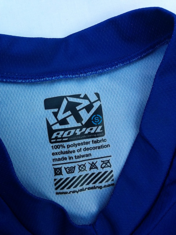 2012 Royal Racing blue short sleeved jersey small
