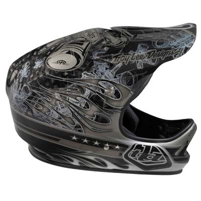 2010 Troy Lee Designs D2 Carbon Fiber Piston Full Face Helmet