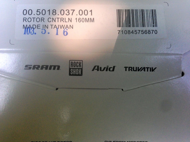 2014 NEW SRAM XX front &amp; rear brakes WITH SRAM Centerline 160
