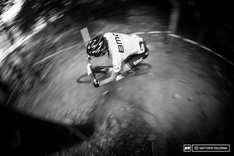 Absalon and Schurter shelled each other throughout the race, trading blows until the last lap when Schurter pulled ahead.