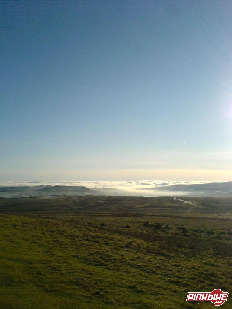 Looking over towards shap fell on a frosty morning ride.