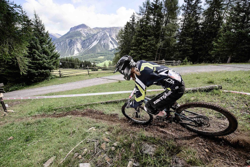 RICHTER Raphaela races the European Enduro Series Round 4 in Nauders Austria on August 24 2014. Free image for editorial usage only Photo by Felix Sch ller.