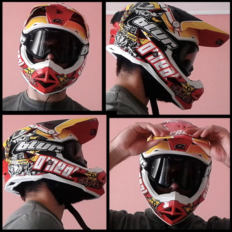 O'neal Airtech AT-1 CG xL helmet +
Blur Optics B1 w/ smoke lens