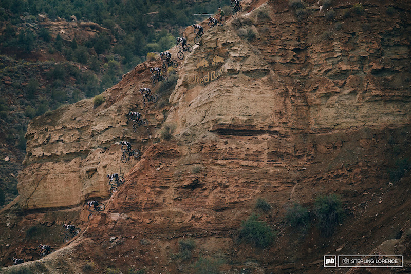 Graham Agassiz's huge cliff drop sequence at RedBull Rampage 2014.