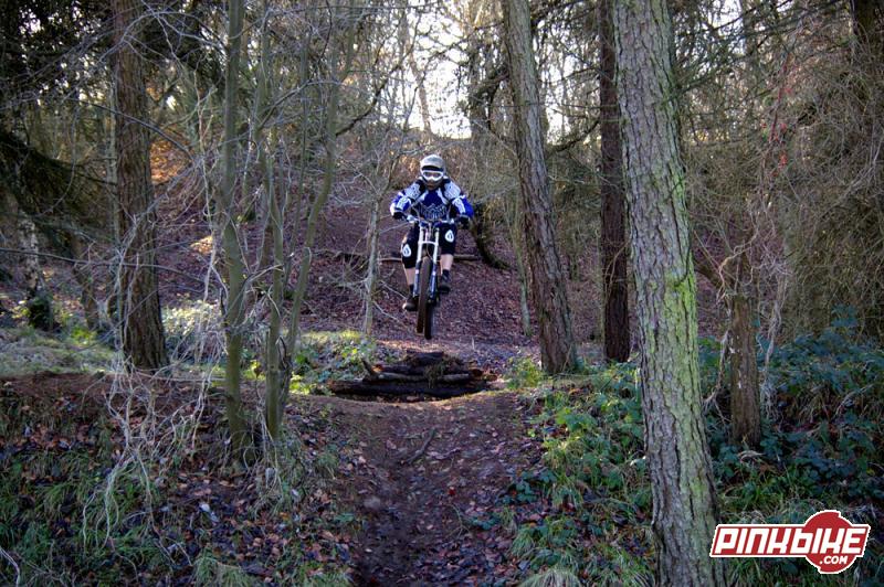 Hitting the new jump. Cheers to Rich for the photos.