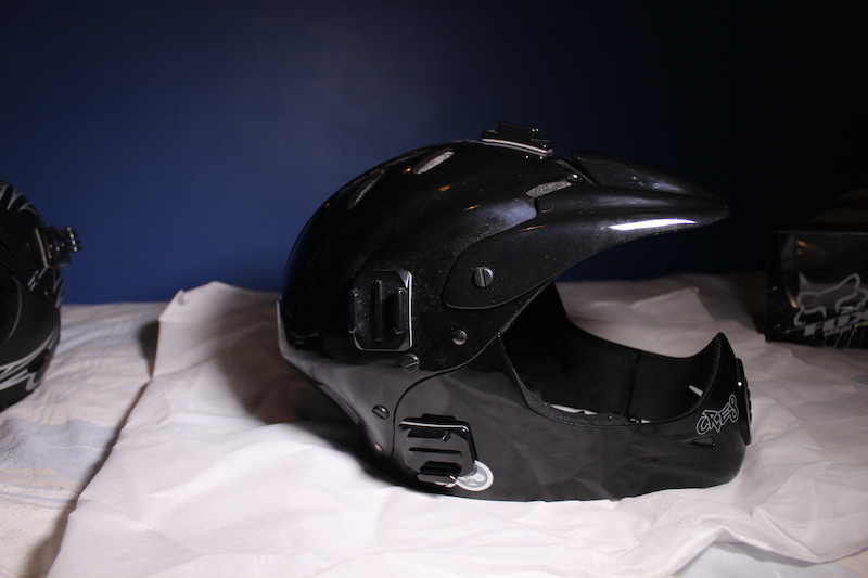0 Glossy Black FullFace Helmet MTB