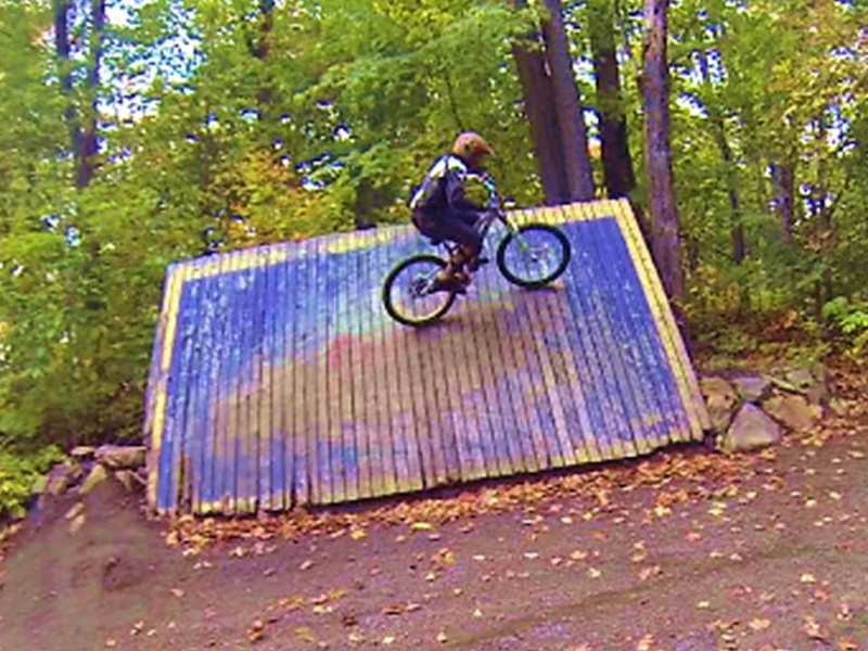 The wallride on National at Camp Fortune, on my Soda Slope