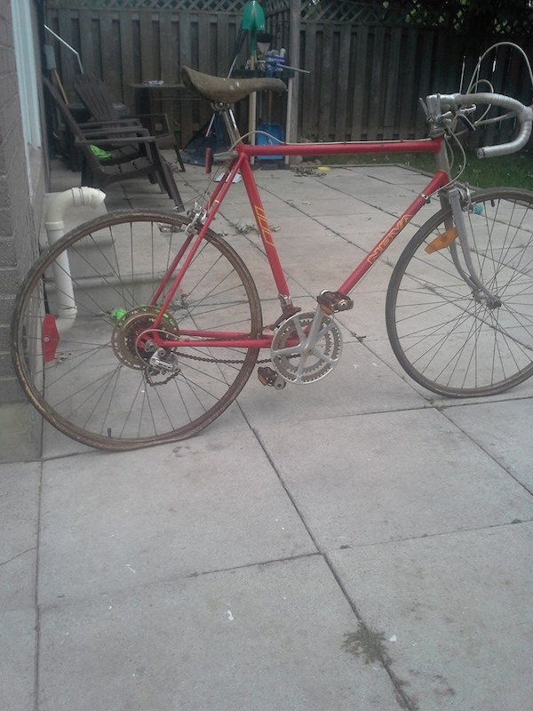 found this on the side of the road out in the country, plan is to single speed it and just ride around the local paved paths.