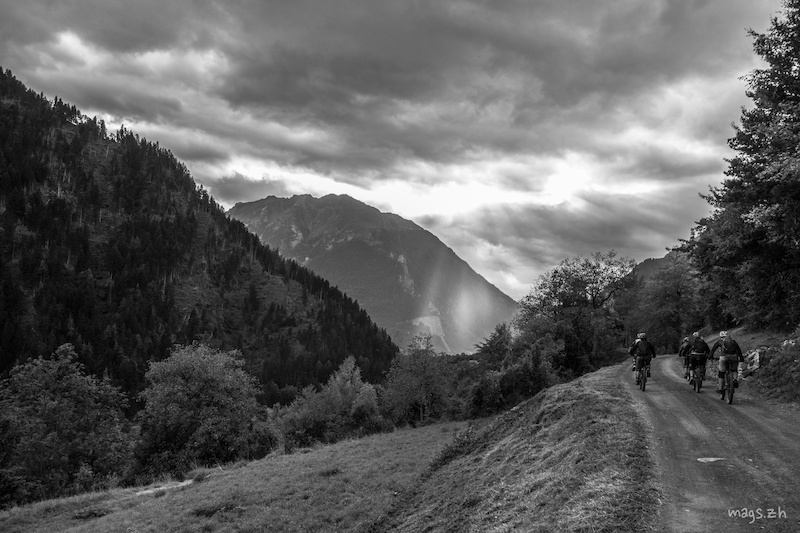 After the storm rolling home a bit soggier than we started