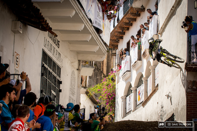 Remy Metallier skipped the big jump and went for a massive wall ride instead.