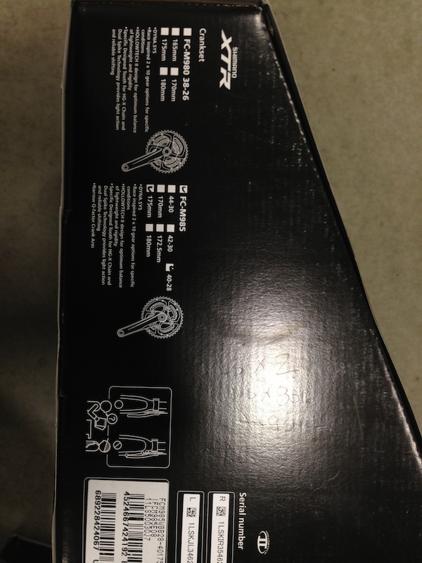 2014 Shimano XTR FC-M985 175mm