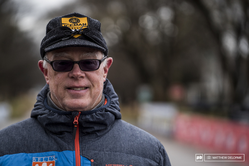 Mike Brown, the Iceman himself. "Twenty-five years ago I started this race, the entry fee was five dollars. I'd run across the street with that money after the start and buy burgers and hot dogs to grill after for the fourty guys who raced."