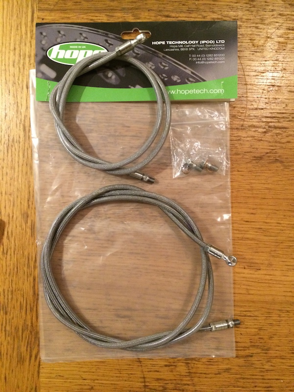 2015 Hope Disc Brake Braided Hose Kits Front and Rear For Sale